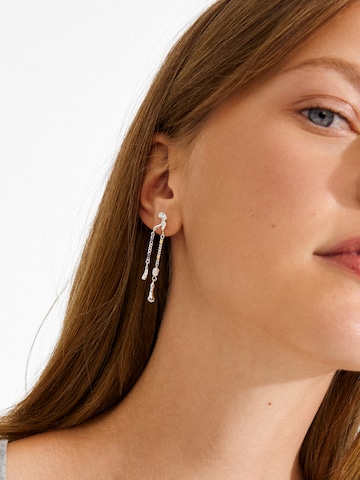 Pilgrim Náušnice 'Reggie' - Strieborná