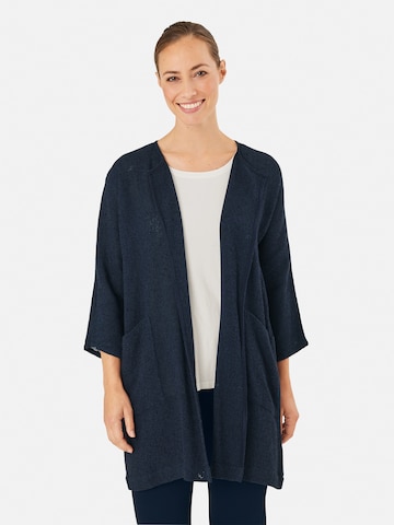 Masai Gebreid vest 'Jarmis' in Blauw: voorkant