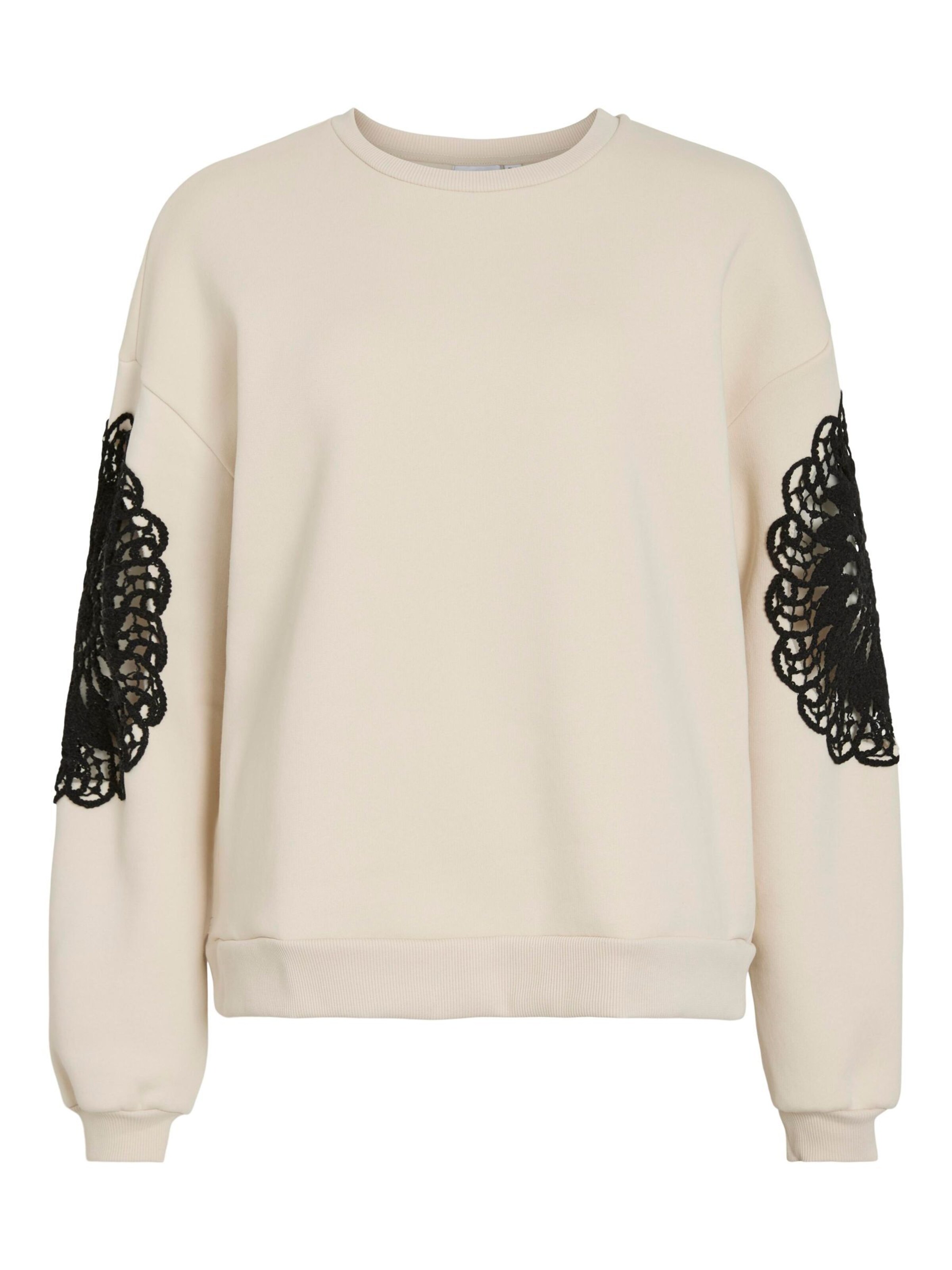 Sweat-shirt 'VIHeika' VILA en beige : devant