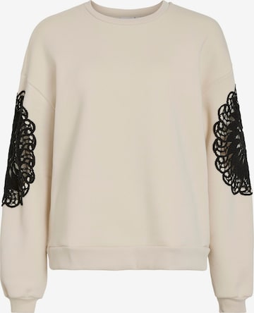 Sweat-shirt 'VIHeika' VILA en beige : devant