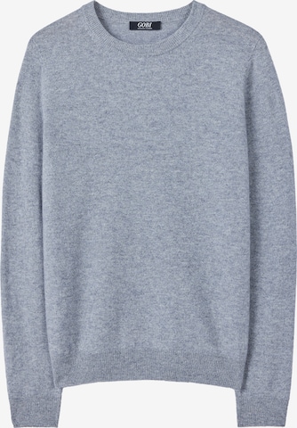 GOBI Cashmere Trui 'Women's Essential Cashmere Crewneck Sweater' in Grijs: voorkant