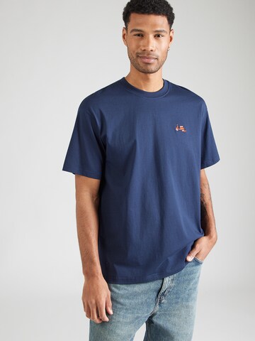 Iriedaily Tričko 'Scooter' – modrá: přední strana