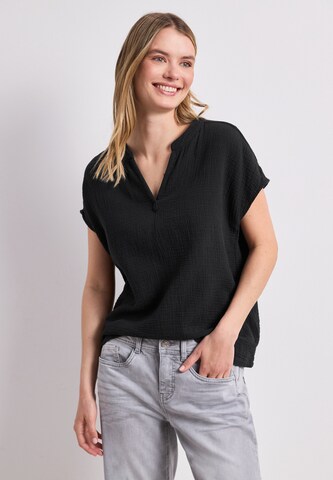 STREET ONE Bluse in Schwarz: Vorderseite