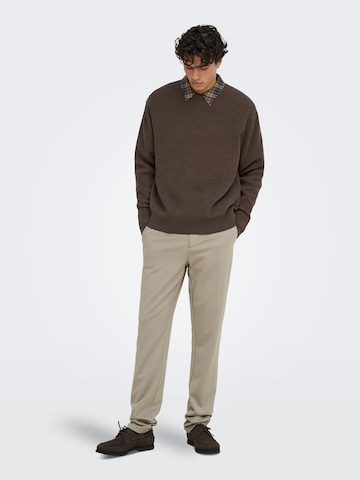 Only & Sons regular Bukser 'ONSMick' i beige
