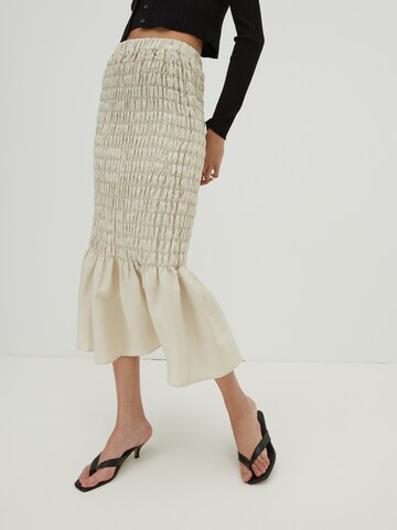 EDITED Rok 'Lillie' in Beige: voorkant