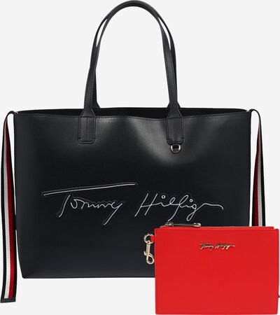 TOMMY HILFIGER Shopper in nachtblau / hellrot / weiß, Produktansicht