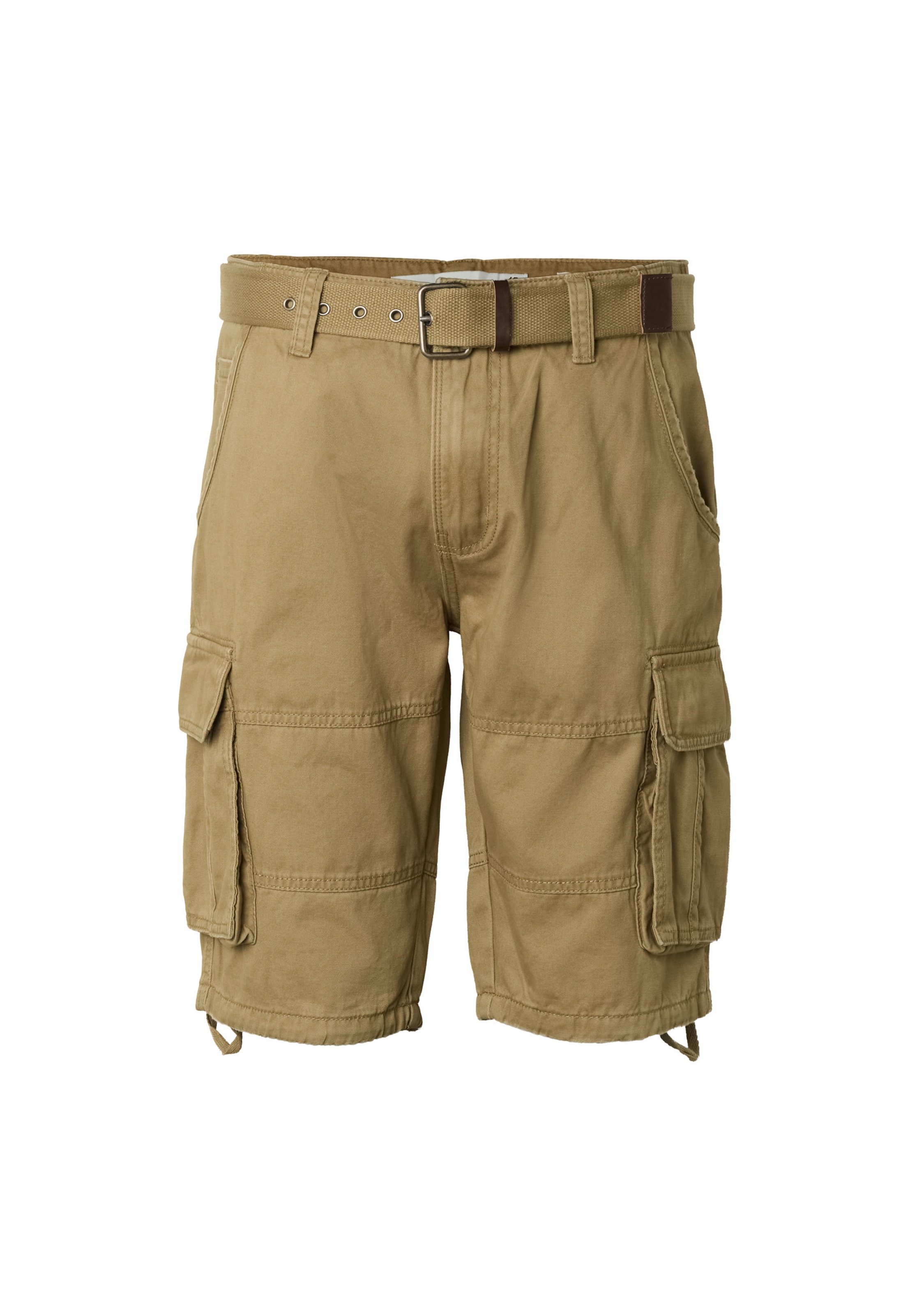 INDICODE JEANS - Pantalón cargo 'INMonsun' en beige: frente