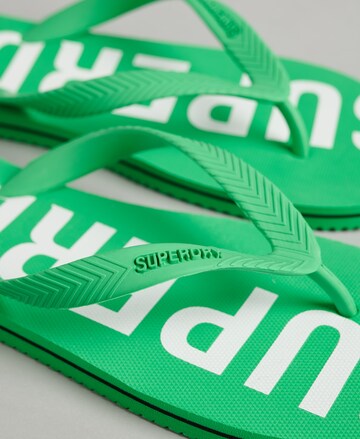 Superdry T-Bar Sandals 'Code Essential' in Green