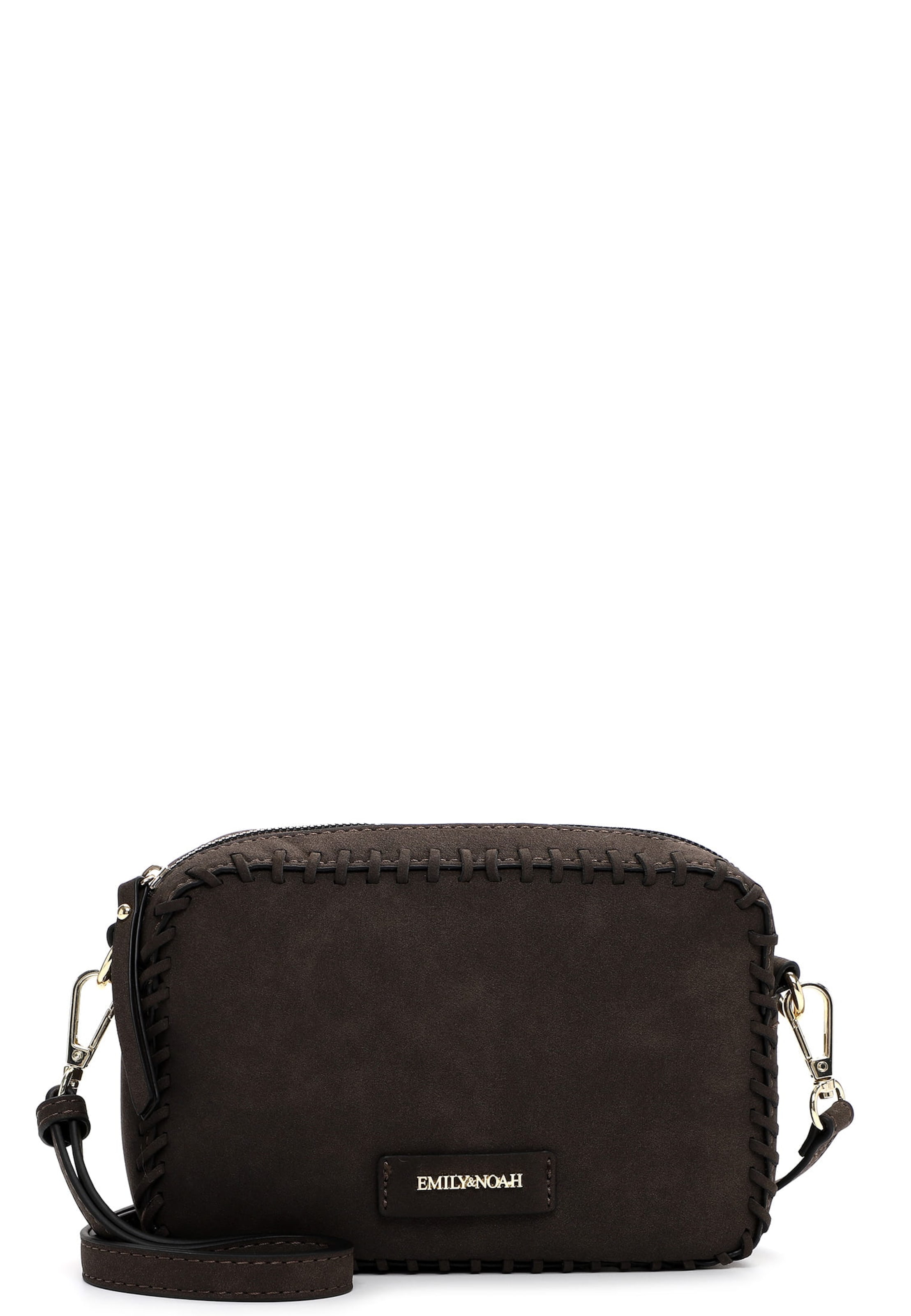 Emily & Noah Schoudertas 'Hailee' in Bruin: voorkant