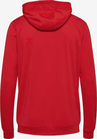 Hummel Athletic Zip-Up Hoodie 'AUTHENTIC' in Red