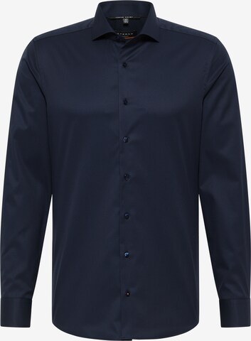 ETERNA Slim fit Button Up Shirt in Blue: front