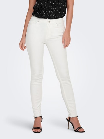 ONLY Skinny Jeans 'Blush' i hvit: forside