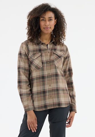 Whistler Multifunctionele blouse 'Bargo' in Bruin: voorkant