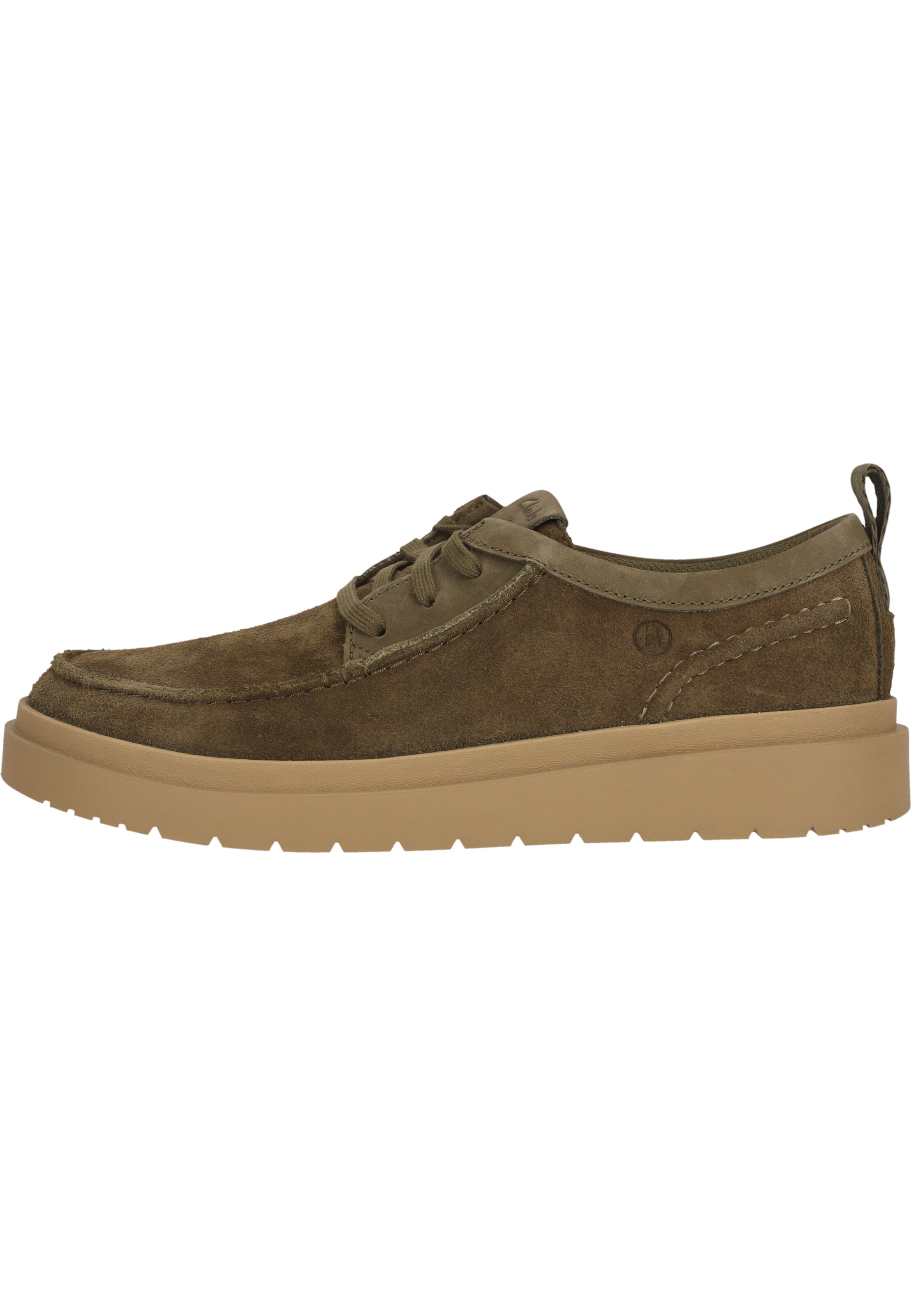 CLARKS Lace-up shoe 'Polden Moc' in Green
