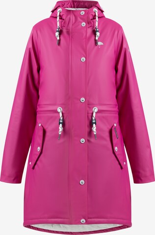 Schmuddelwedda Raincoat in Pink: front