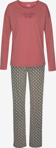LASCANA Pajama in Pink: front