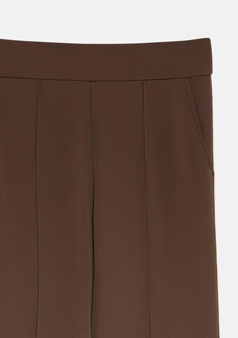 Wide Leg Pantalon à plis COMMA en marron