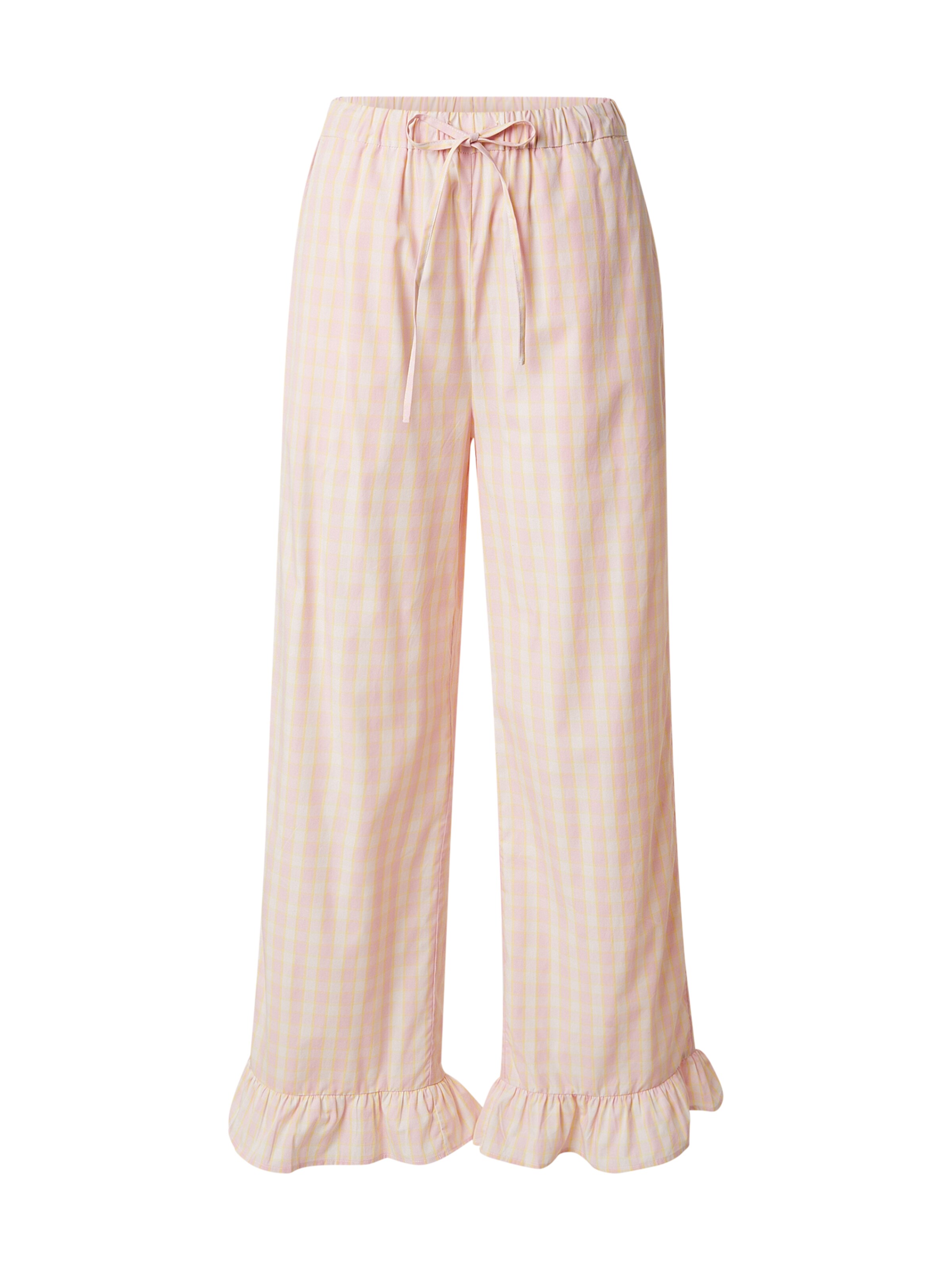 Loosefit Pantalon Tatiana Zidekova en jaune : devant