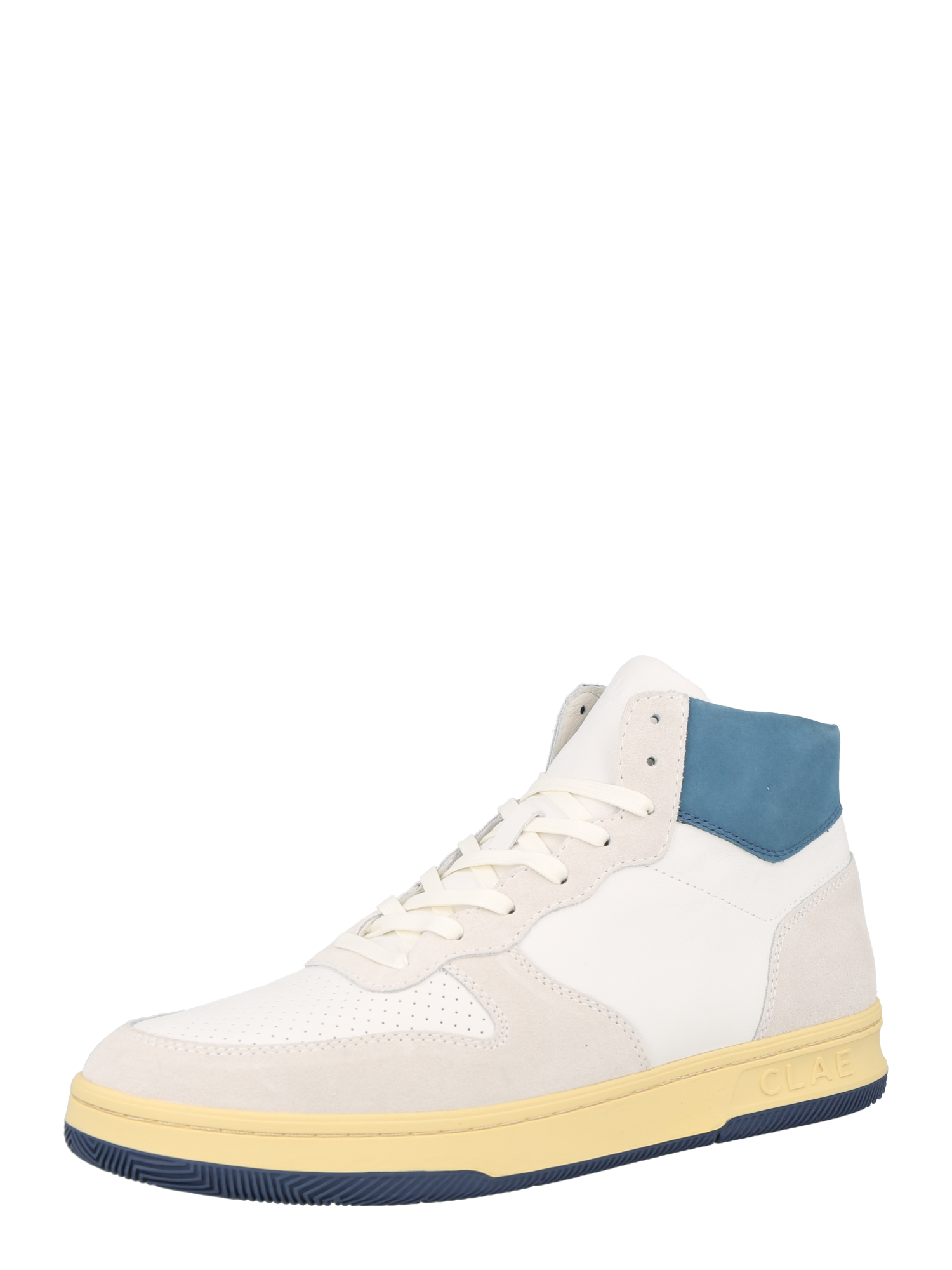 slefm Uomo CLAE Sneaker alta MALONE in Bianco, Bianco Lana slefm Uomo CLAE Sneaker alta MALONE in Bianco, Bianco Lana