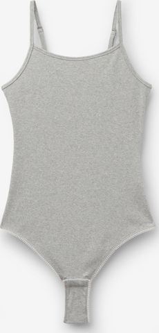 Tezenis Bodysuit 'Cotton Cutie' in Grey: front