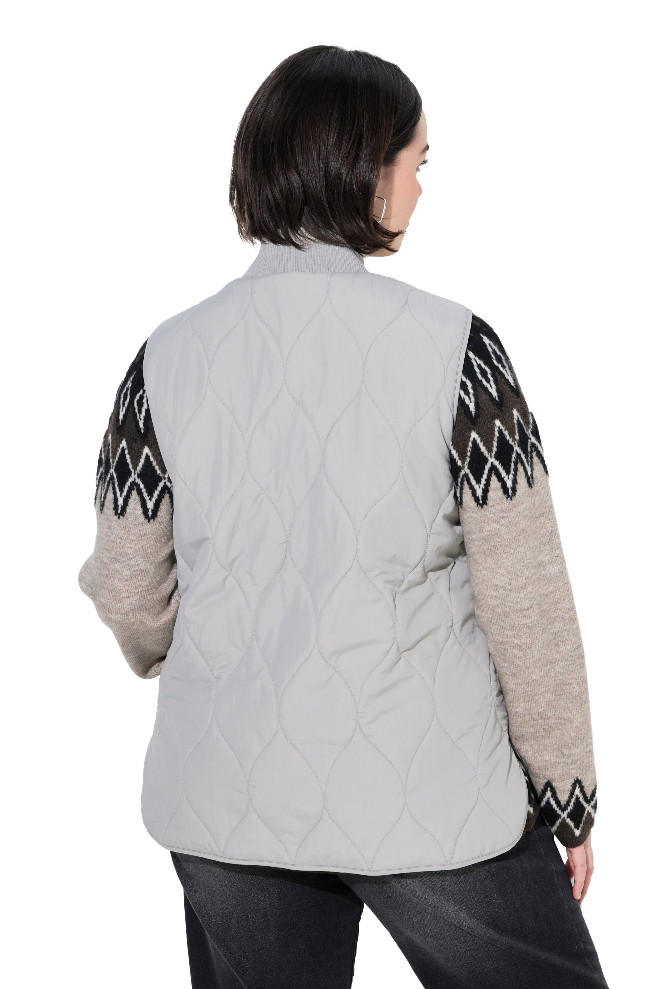 Ulla Popken Vest in Grey