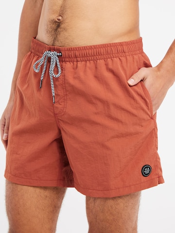PROTEST Board Shorts 'FASTER' in Red