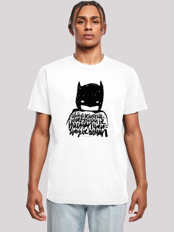 T-Shirt 'DC Comics Batman Always Be Yourself' F4NT4STIC en blanc : devant