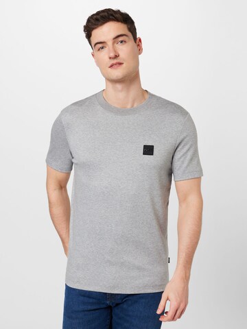 BOSS Black T-Shirt 'Tiburt' in Grau: predná strana