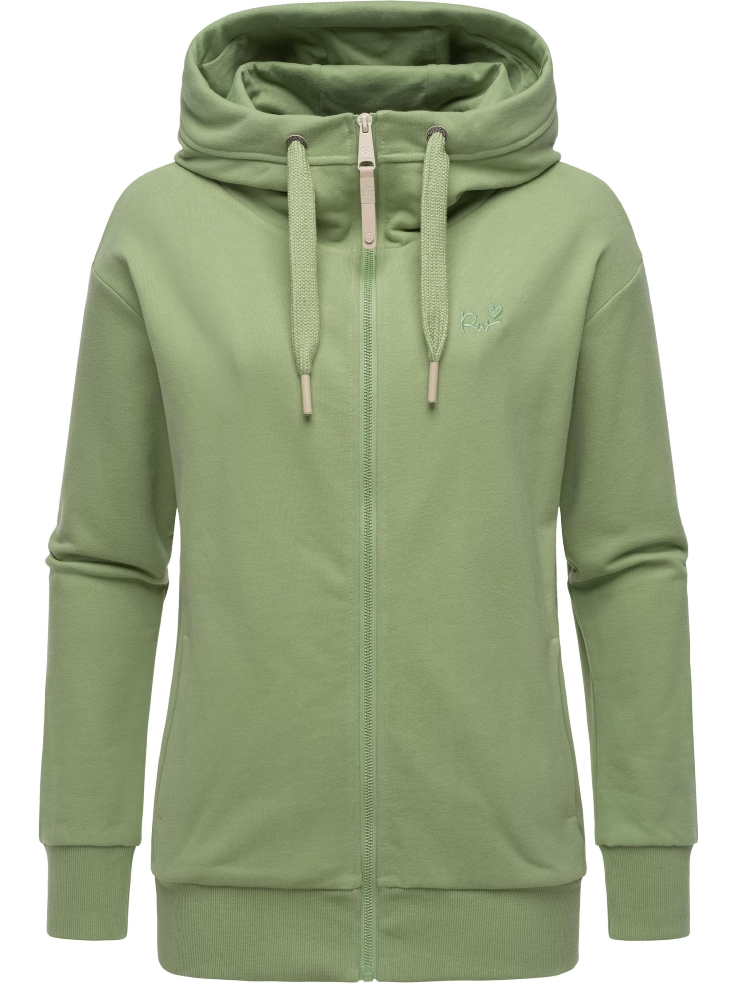 Ragwear Sweat jacket 'Yodis' in Green: front