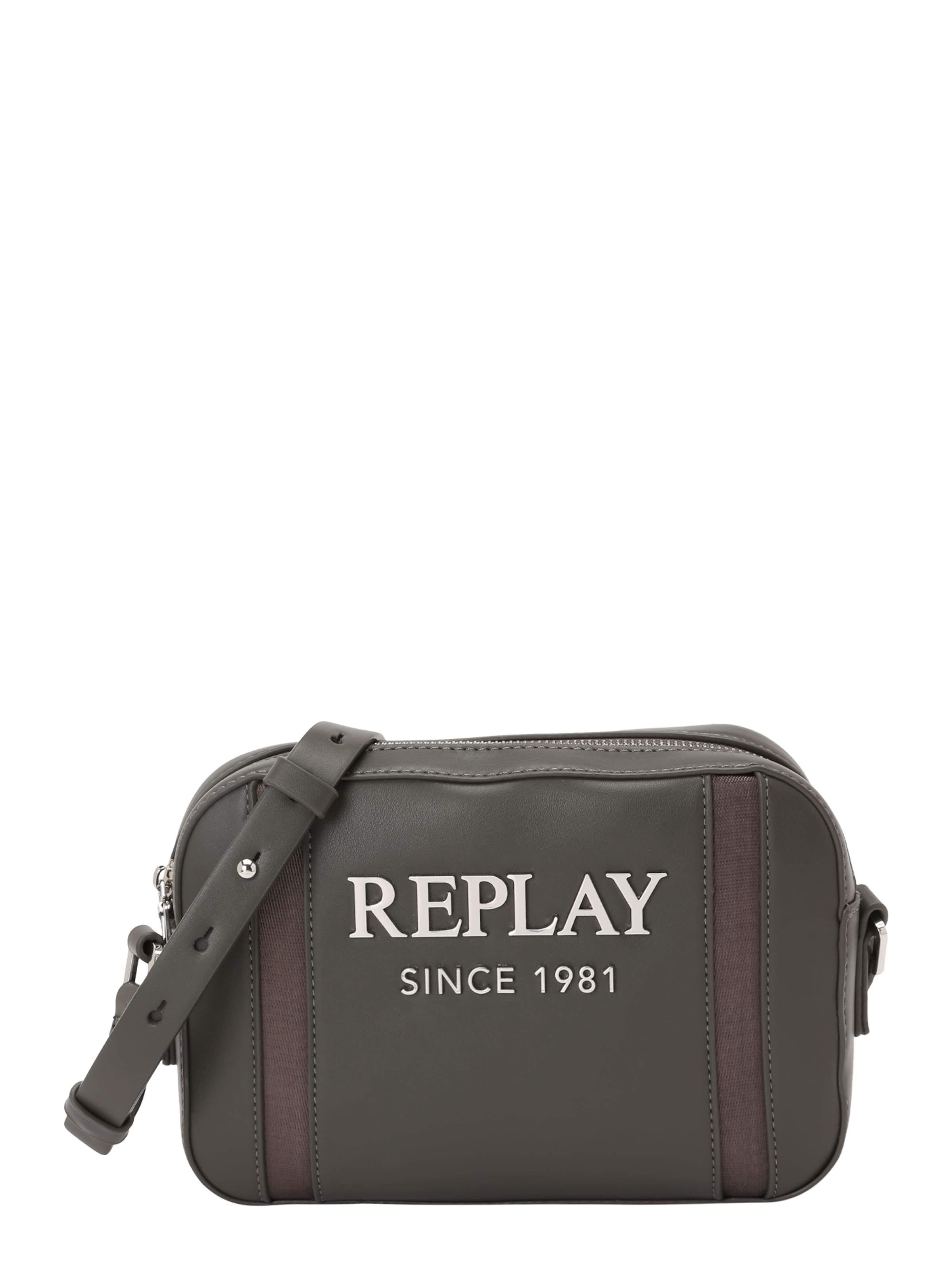 REPLAY Õlakott, värv hall: eest vaates