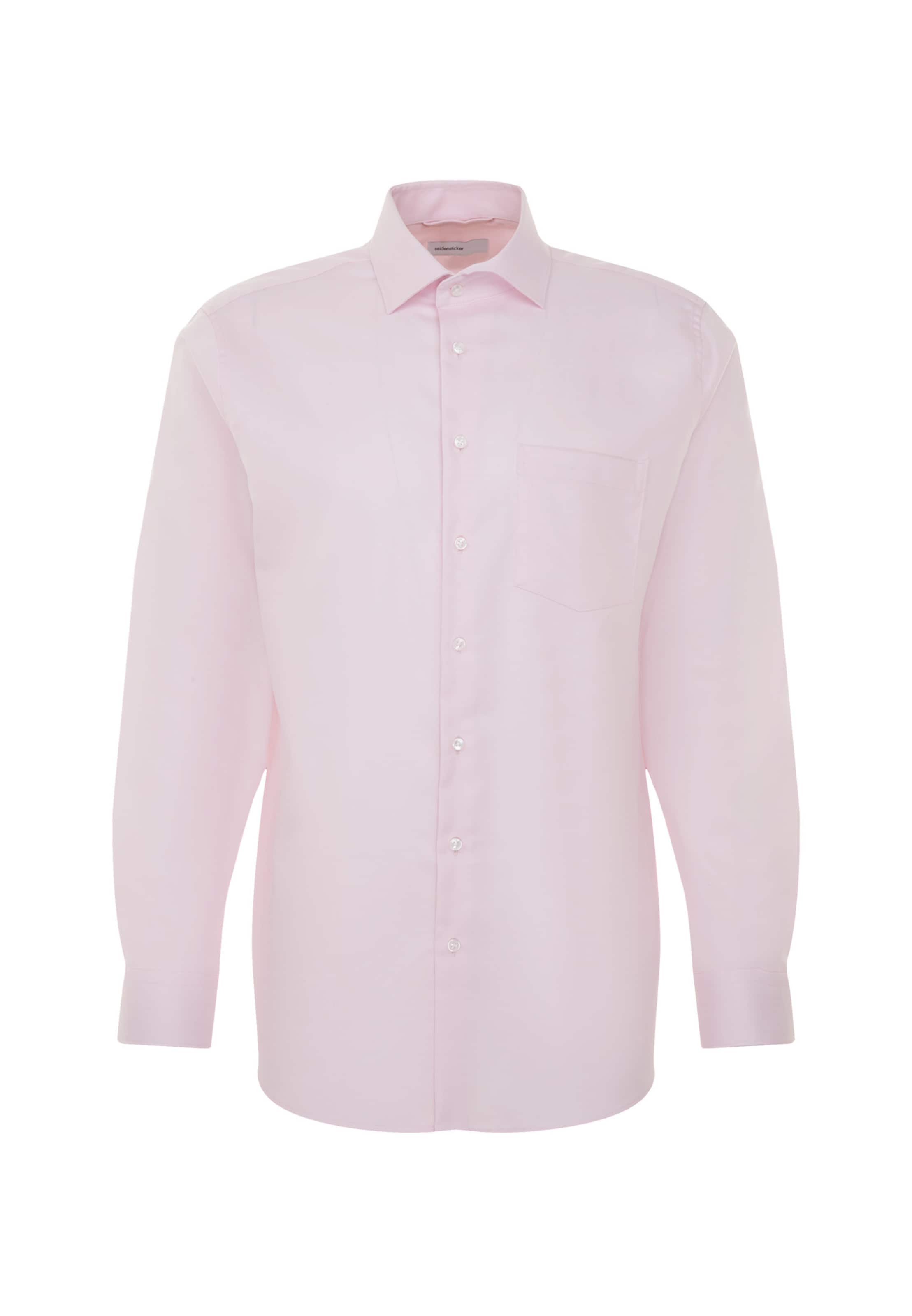 Coupe slim Chemise business SEIDENSTICKER en rose : devant