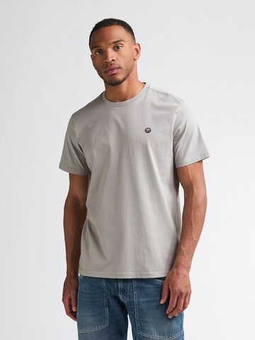 Petrol Industries Shirt 'Windward' in Grijs: voorkant