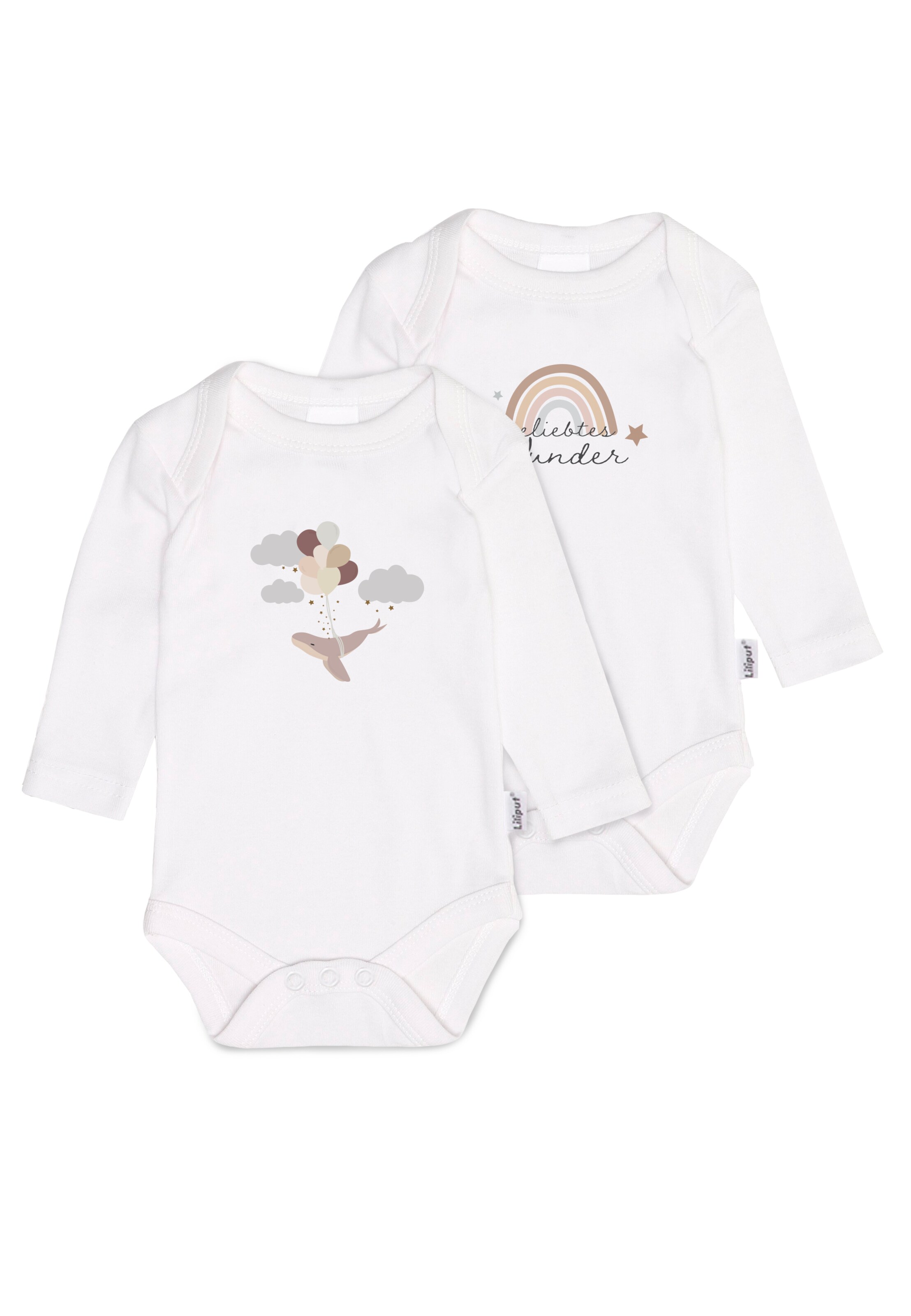 LILIPUT Romper/Bodysuit 'geliebtes Wunder' in White: front