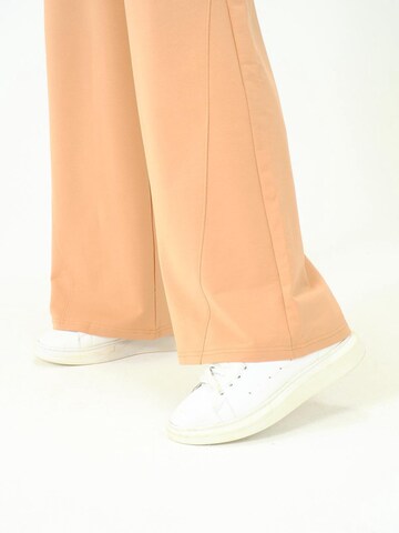 Wide Leg Pantalon C&City en marron