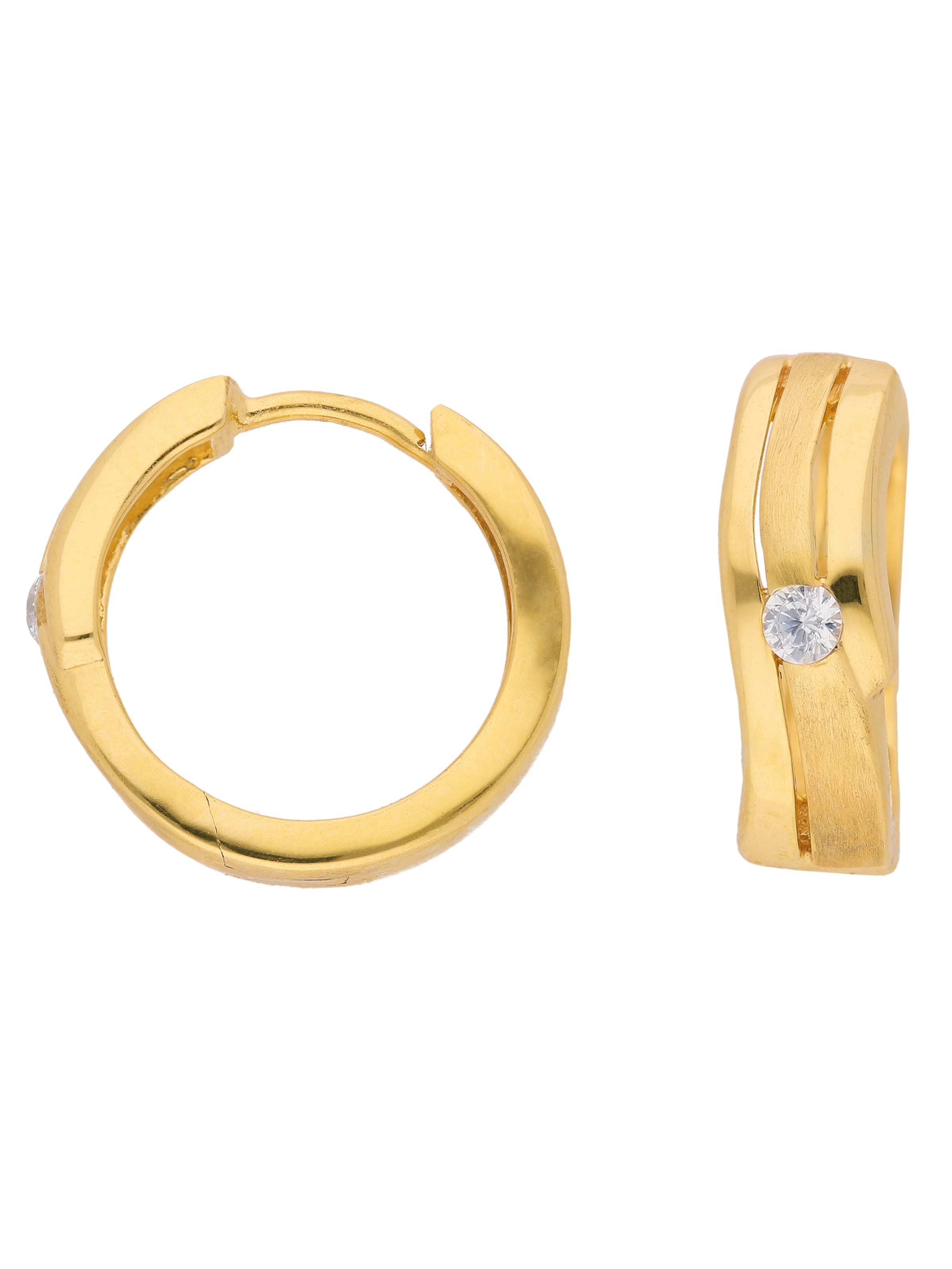 Adelia´s Ohrringe in Gold: Vorderseite