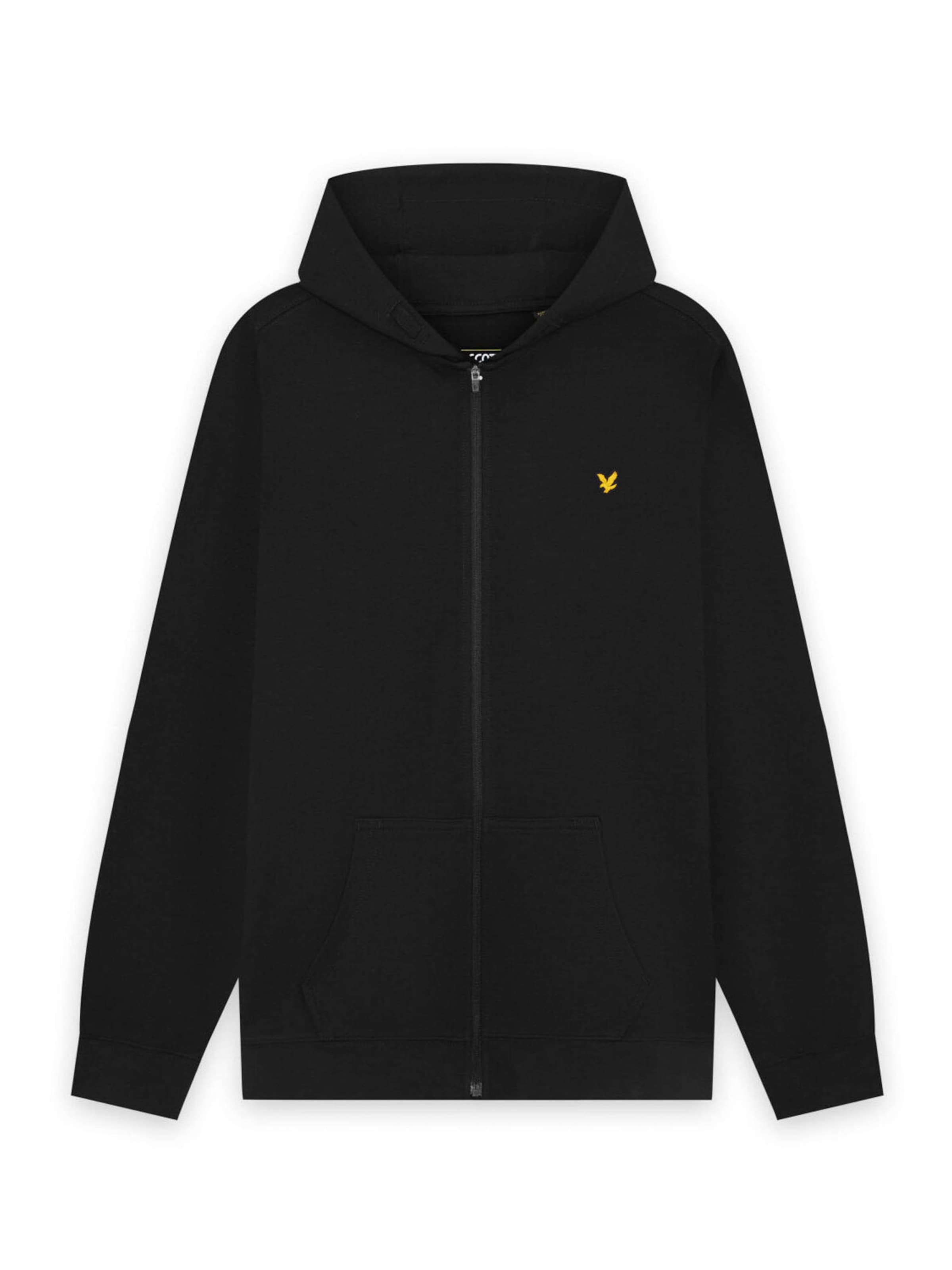 Lyle & Scott Sweatjacke in Schwarz: Vorderseite
