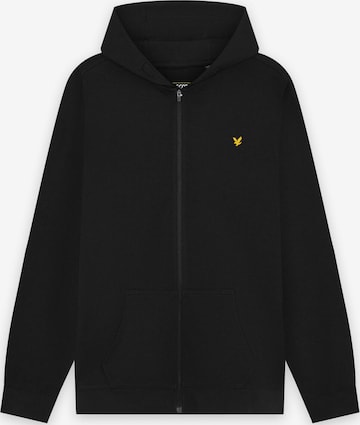 Lyle & Scott Sweatjacke in Schwarz: Vorderseite