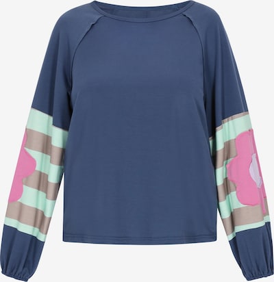 usha FESTIVAL Sweater majica u tamno bež / mornarsko plava / menta / roza, Pregled proizvoda