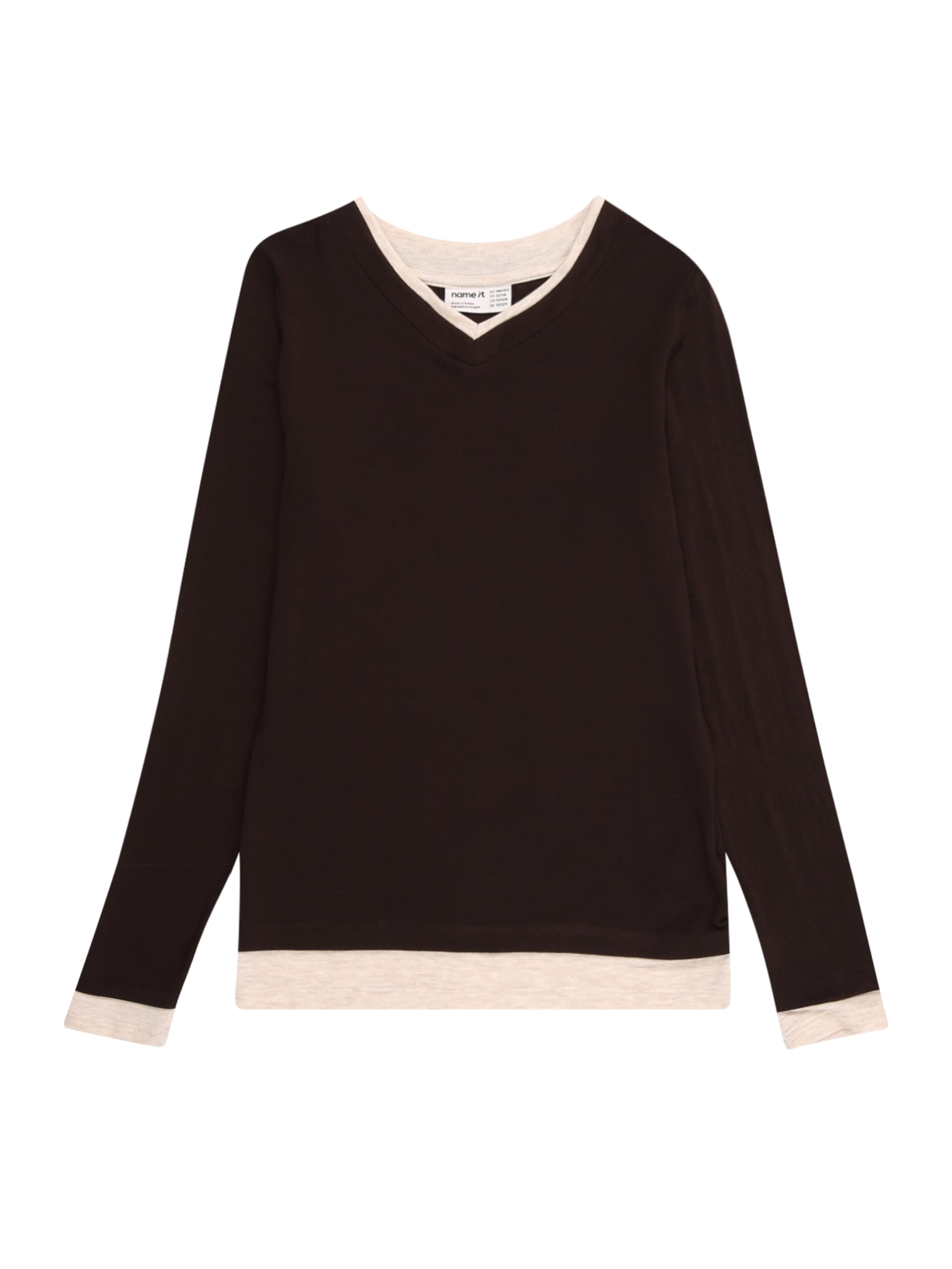 NAME IT T-shirt 'NKFNORA' i brun: framsida