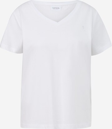 T-shirt comma casual identity en blanc : devant