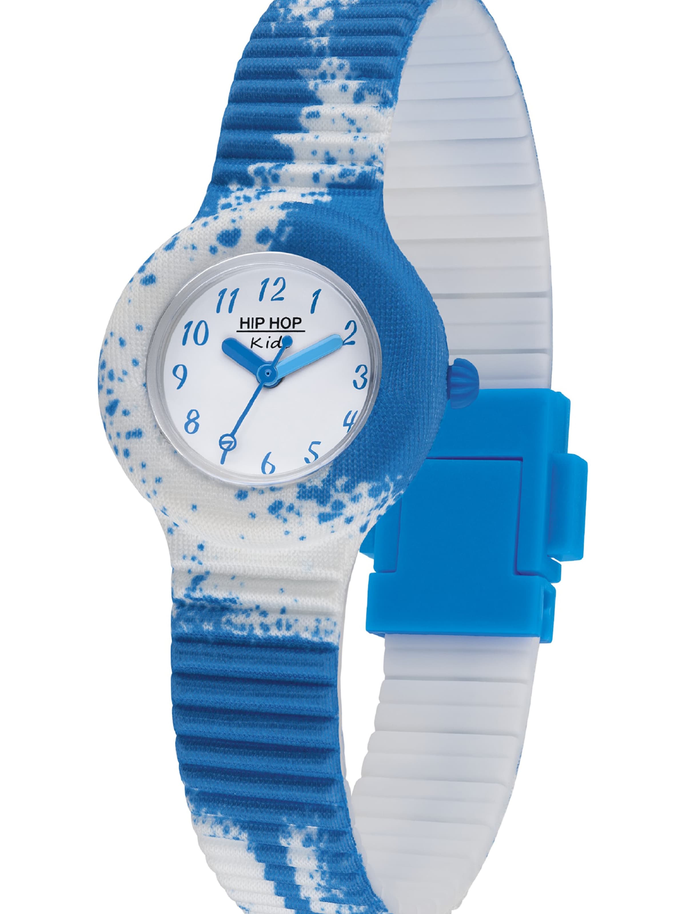 Hip Hop Horloge in Blauw: voorkant
