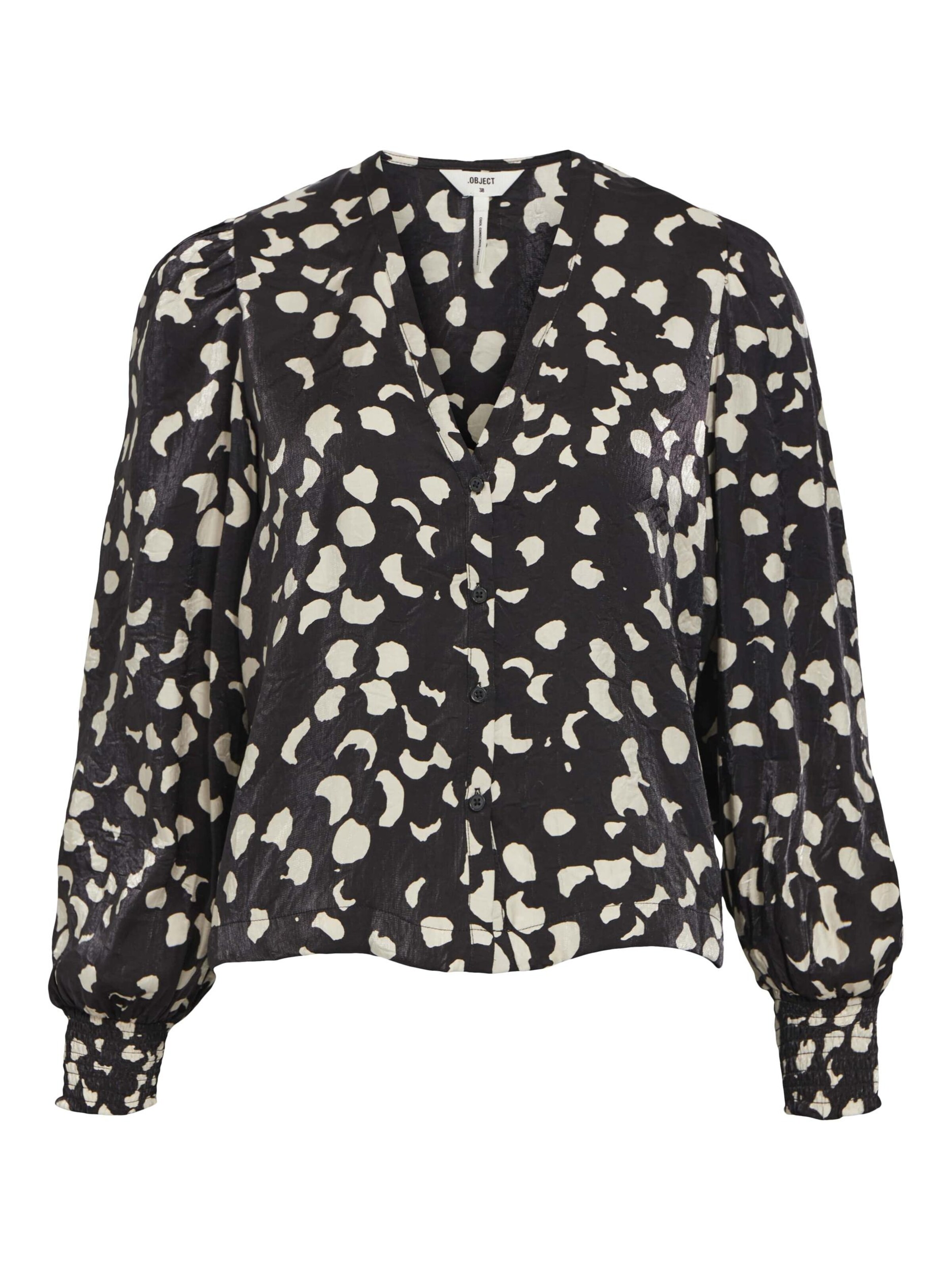 OBJECT Bluse 'Omika' in Schwarz: Vorderseite