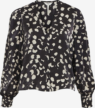 Chemisier 'Omika' OBJECT en noir : devant