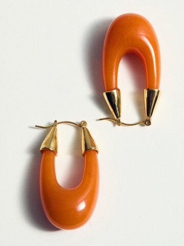 MANGO Ohrringe 'FAUNA' in Orange