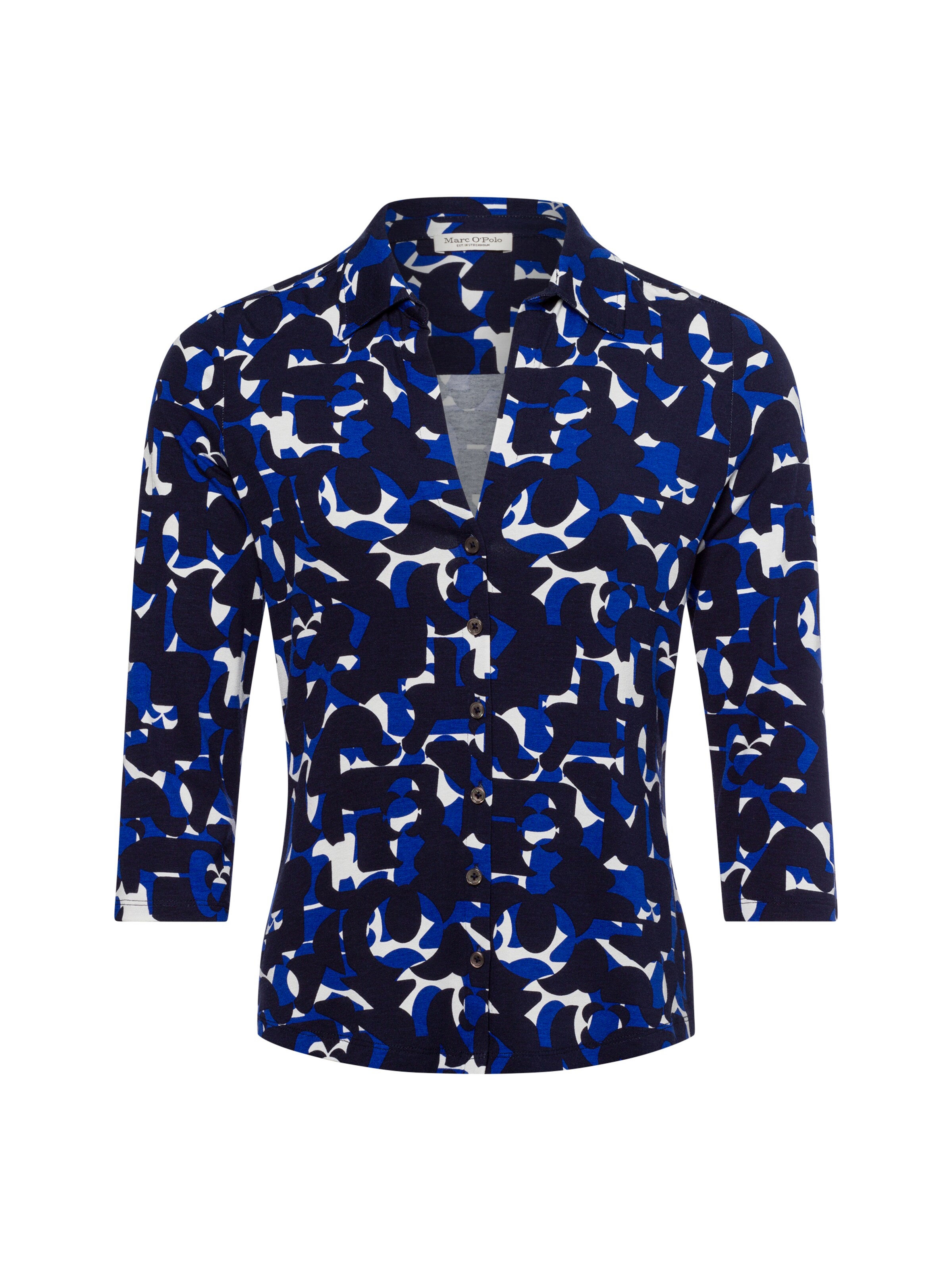 Marc O'Polo Bluse in Blau: Vorderseite