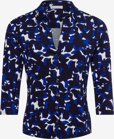 Marc O'Polo Bluse in blau / marine / weiß, Produktansicht