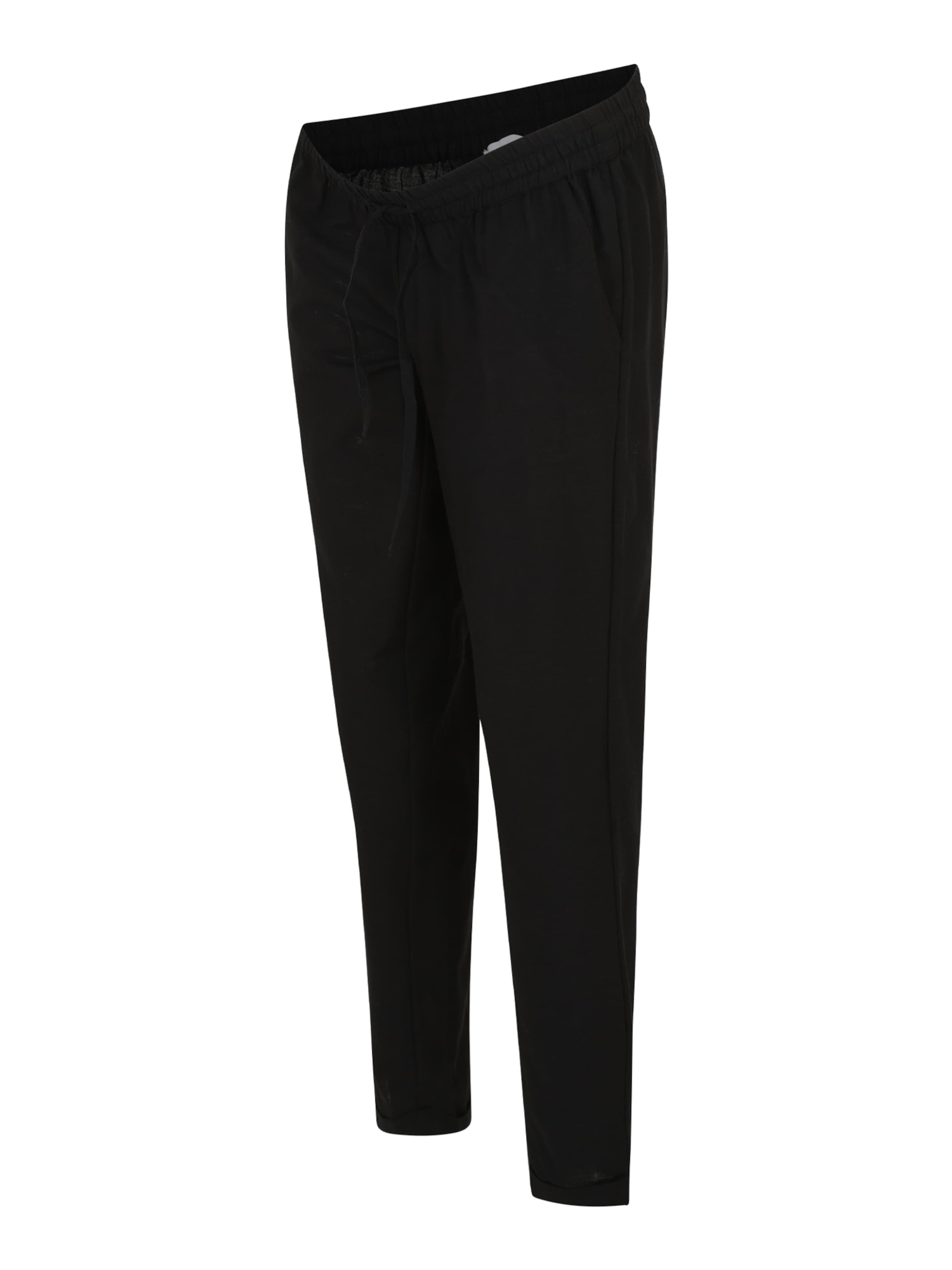 Largi Pantaloni 'PETRA' de la MAMALICIOUS pe negru: față