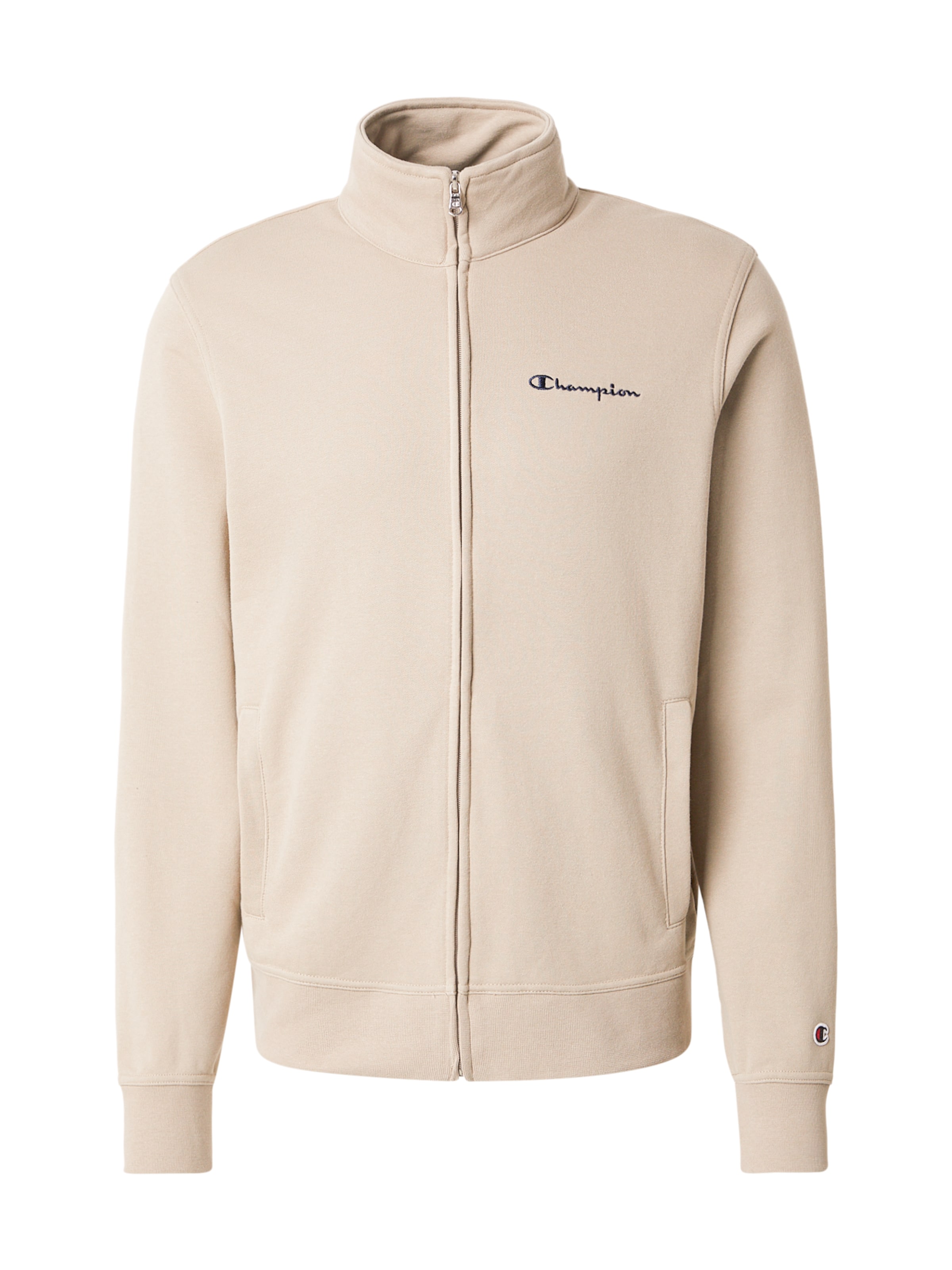 Giacca di felpa di Champion Authentic Athletic Apparel in beige: frontale