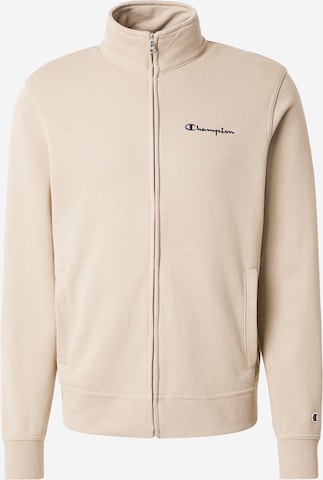 Giacca di felpa di Champion Authentic Athletic Apparel in beige: frontale