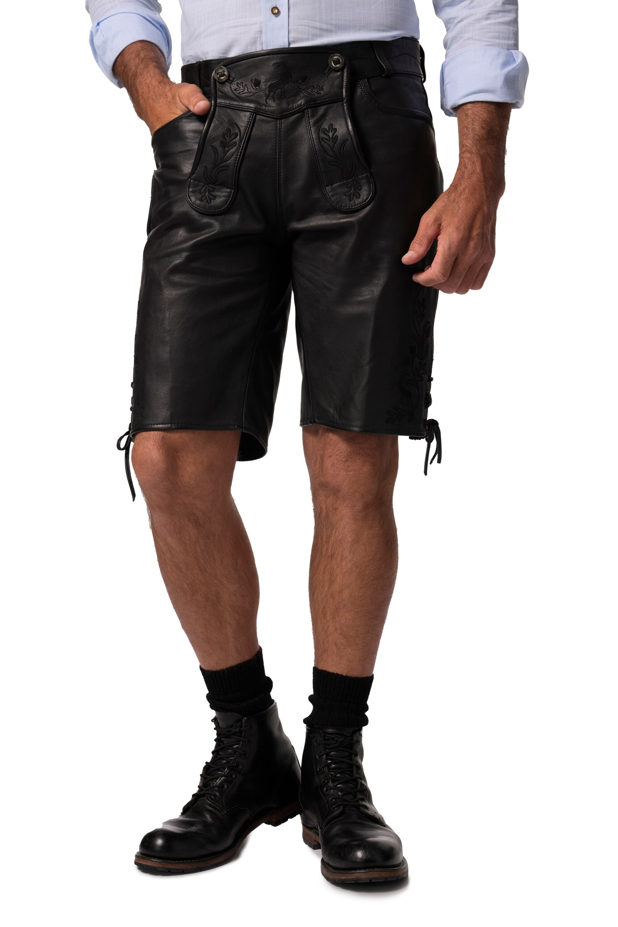 JP1880 Regular Hose in Schwarz: Vorderseite